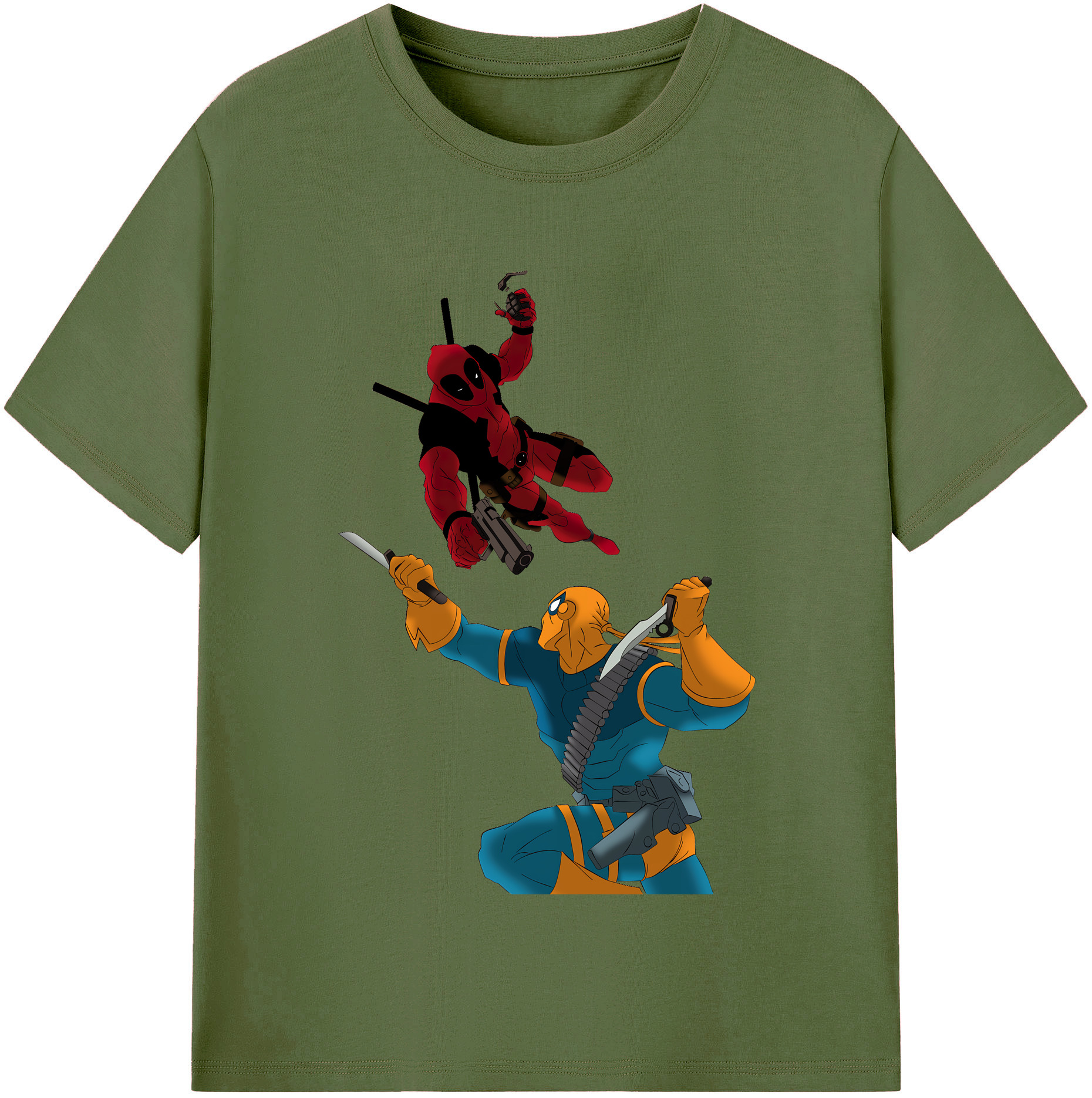 （画像用） Deadpool デッドプール 綿100％半袖Tシャツ（フロントプリント）